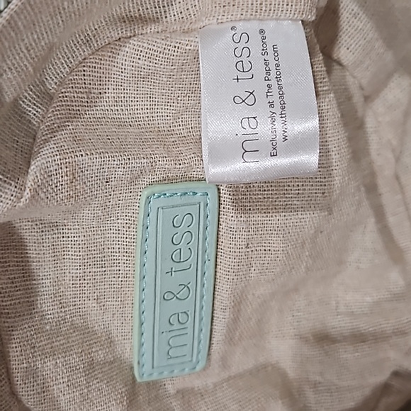 Mia & tess sea glass green round rattan purse - Picture 11 of 11